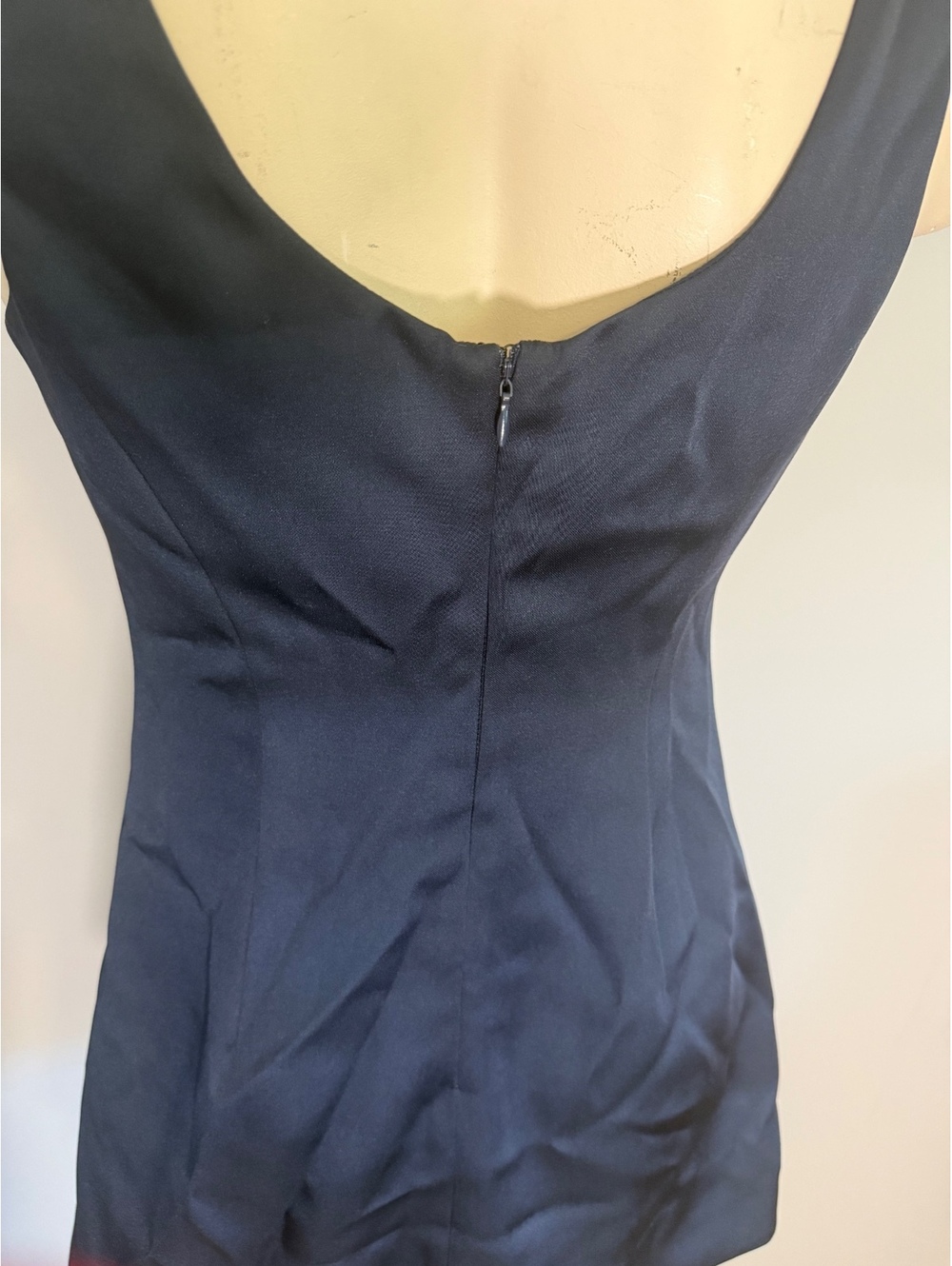 Reformation Franceska Dress in Blue Navy, Size 0 - Picture 7 of 12